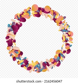 Colorful Dust Fun Transparent Background. Hologram Festival Splash Backdrop. Christmas Texture. Gradient Happy Banner.