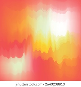 Colorful and dynamic abstract illustration featuring soft gradients blending through orange, red, and yellow hues with wavy patterns. Suitable for design, creative projects, and modern artistic.