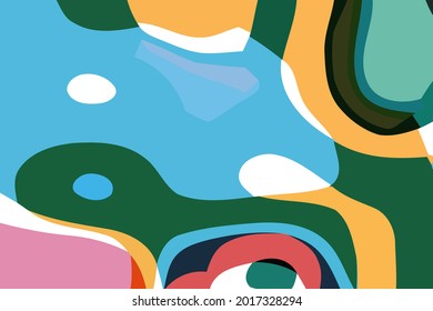 Colorful dynamic background. Abstract vector.Digital curve design. 2D rendering digital illustration.