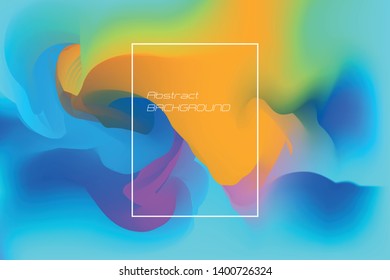 Colorful Dynamic Background Wavy Abstract Shape Composition - Vector