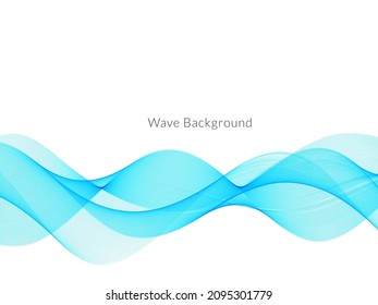 diseño de fondo de color de onda azul dinámico