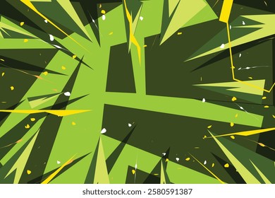 Colorful Dynamic Comic Style Background with Abstract Shapes and Lines Cartoon Background Design