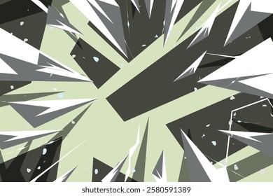 Colorful Dynamic Comic Style Background with Abstract Shapes and Lines Cartoon Background Design