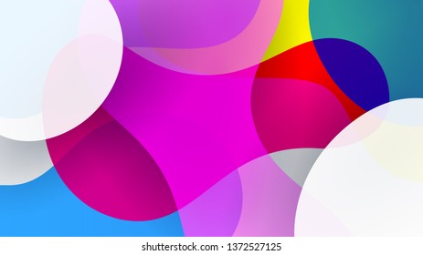 Colorful dynamic elements abstract vector background