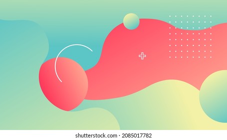 Colorful dynamic fluid shape background design.
Fluid colorful shapes composition. Eps10 vector