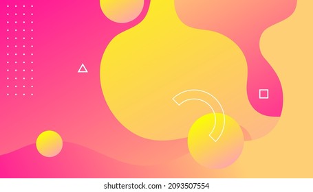 Colorful dynamic fluid shape background design