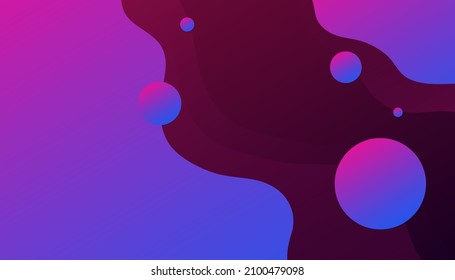 Colorful dynamic fluid shape background design. Wavy geometric background. Vector illustration