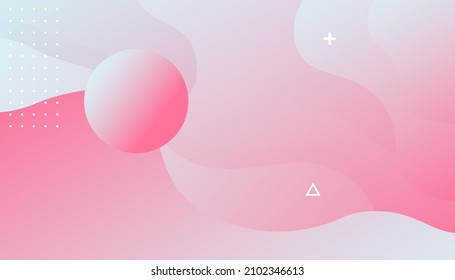 Colorful dynamic fluid shape background design. wavy, dynamic shape composition, gradient color. Template Design.- Vector