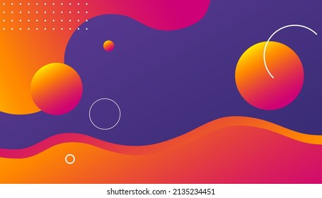 Colorful dynamic fluid shape background design. Creative illustration for poster, web, landing, page, cover, ad, greeting, card, promotion