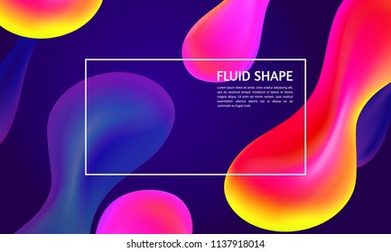 Colorful dynamic fluid shapes, bright gradient bubbles color background, abstract futuristic geometric patterns, trendy liquid gradients template for cover, magazine, presentation, poster, card