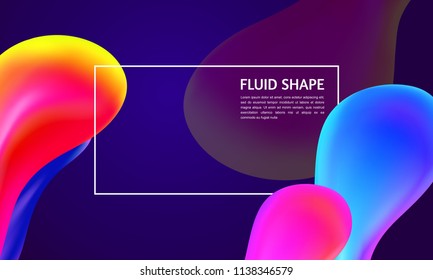 Colorful dynamic fluid shapes, bright gradient bubbles color background, abstract futuristic geometric patterns, trendy liquid gradients template for cover, magazine, presentation, poster, card
