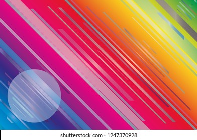 Colorful dynamic, motion background. Minimal geometric design. Gradient shapes composition. Vector illustration