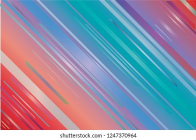 Colorful dynamic, motion background. Minimal geometric design. Gradient shapes composition. Vector illustration