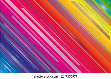 Colorful dynamic, motion background. Minimal geometric design. Gradient shapes composition. Vector illustration