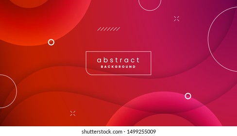 Colorful dynamic shape abstract background design with geometric element ornament. Trendy modern gradient poster banner vector illustration