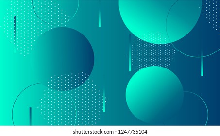 Colorful dynamic shapes composition on gradient background. Geometric trendy template for poster cover banner flyer report brochure vector illustration