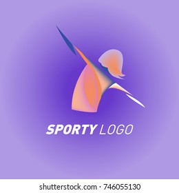 Colorful Dynamic Sport Logo and Icon. Sport Event and Health Activity Design Template.