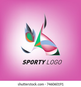 Colorful Dynamic Sport Logo and Icon. Sport Event and Health Activity Design Template.