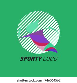 Colorful Dynamic Sport Logo and Icon. Sport Event and Health Activity Design Template.