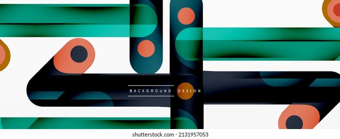 Colorful dynamic stripe composition. Lines geometric creative abstract background for wallpaper, banner or landing