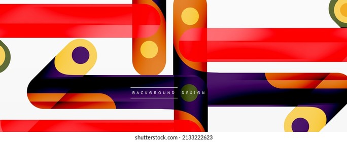 Colorful dynamic stripe composition. Lines geometric creative abstract background for wallpaper, banner or landing