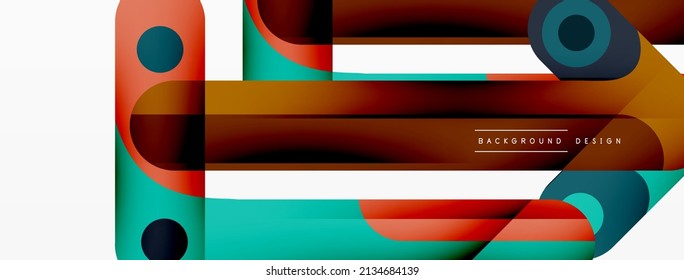 Farbige dynamische Streifenzusammensetzung. Linien geometrischer, abstrakter Hintergrund für Tapeten, Banner oder Landungen