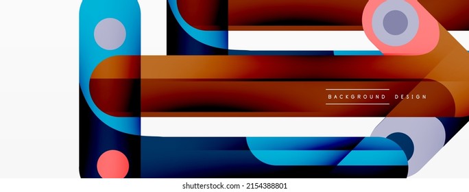 Colorful dynamic stripe composition. Lines geometric creative abstract background for wallpaper, banner or landing