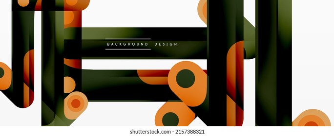 Composición de banda dinámica colorida. Líneas de fondo abstracto creativo geométrico para fondo de pared, banner o aterrizaje