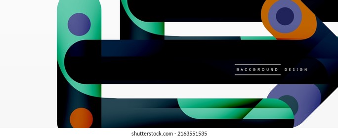 Colorful dynamic stripe composition. Lines geometric creative abstract background for wallpaper, banner or landing