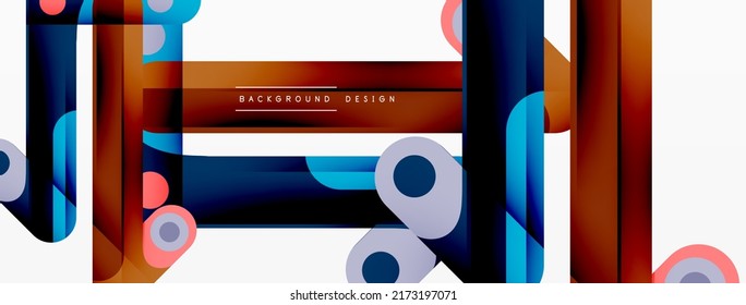 Colorful dynamic stripe composition. Lines geometric creative abstract background for wallpaper, banner or landing