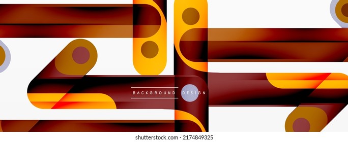 Colorful dynamic stripe composition. Lines geometric creative abstract background for wallpaper, banner or landing