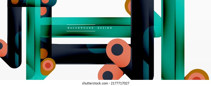 Colorful dynamic stripe composition. Lines geometric creative abstract background for wallpaper, banner or landing