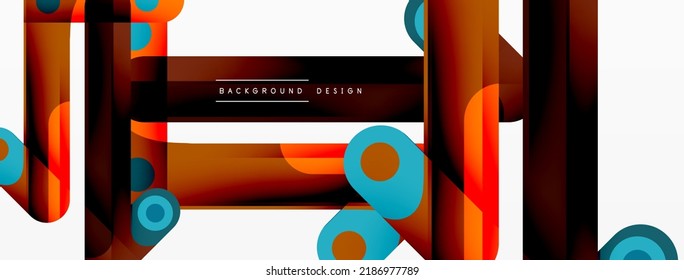 Farbige dynamische Streifenzusammensetzung. Linien geometrischer, abstrakter Hintergrund für Tapeten, Banner oder Landungen