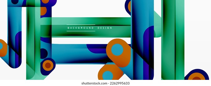 Colorful dynamic stripe composition. Lines geometric creative abstract background for wallpaper, banner or landing