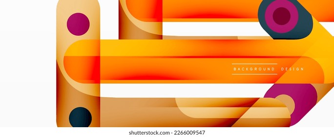 Colorful dynamic stripe composition. Lines geometric creative abstract background for wallpaper, banner or landing
