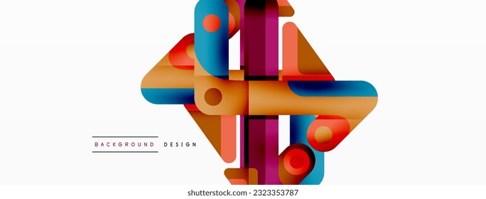 Colorful dynamic stripe composition. Lines geometric creative abstract background for wallpaper, banner or landing