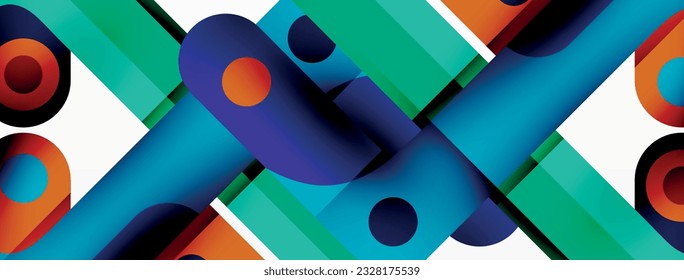 Colorful dynamic stripe composition. Lines geometric creative abstract background for wallpaper, banner or landing