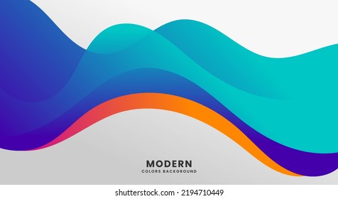 Colorful dynamic wave abstract background vector image