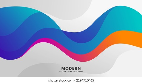Colorful dynamic wave abstract background vector image