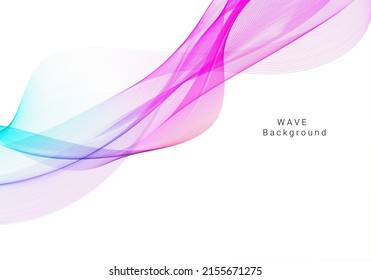 Diseño de ondas dinámicas coloridas, vector de fondo elegante