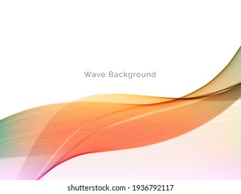 diseño de fondo de color de estilo de onda dinámica vector