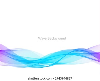 diseño de fondo de color de estilo de onda dinámica vector
