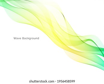colorful dynamic wave style background design vector