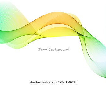 colorful dynamic wave style background design vector