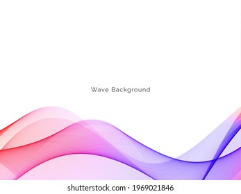 diseño de fondo de color de estilo de onda dinámica vector
