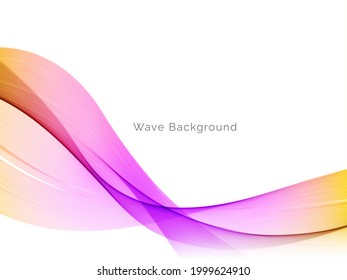diseño de fondo de color de estilo de onda dinámica vector