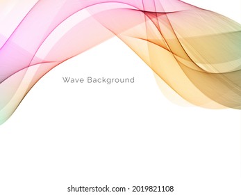 diseño de fondo de color de estilo de onda dinámica vector