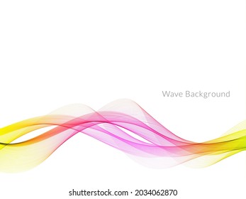 colorful dynamic wave style background design vector