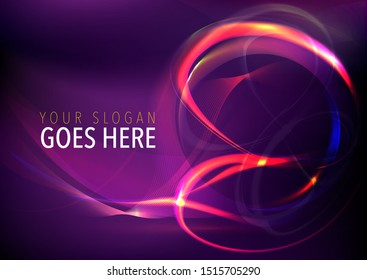 Colorful and dynamic waves, elegant and corporate vector concept