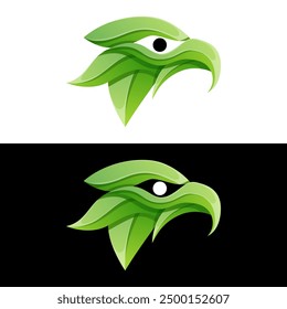 colorful eagle head logo design 